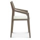 Krzesło ARCOS B-1403 dąb twarde / tapicerowane z podłokietnikiem z kolekcji FAMEG