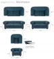 Sofa MANCHESTER 3F / rozkładana z kolekcji EXCLUSIVE