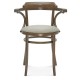 Krzesło B-1110 twarde / tapicerowane z podłokietnikiem z kolekcji FAMEG