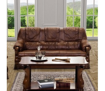 sofa PARMA 3F rozkładana Skóra naturalna z kolekcji EXCLUSIVE