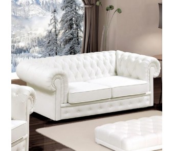 Sofa MANCHESTER 3F / rozkładana skóra naturalna  z kolekcji EXCLUSIVE